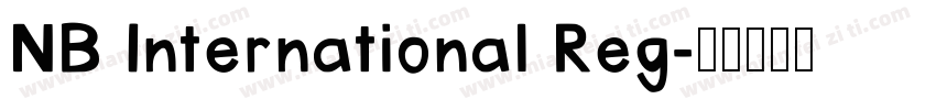 NB International Reg字体转换